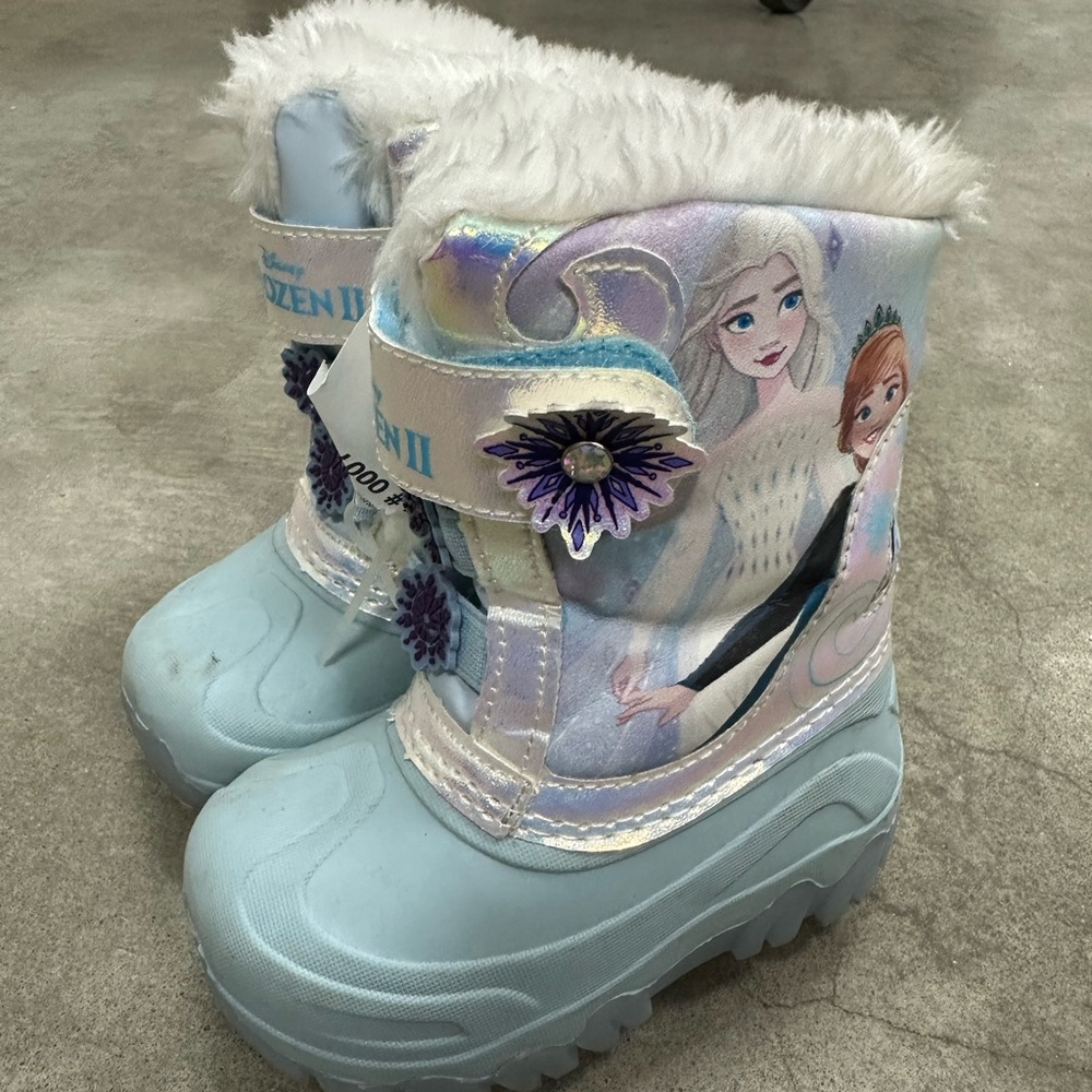 Disney Frozen Blue and White Kids Boots